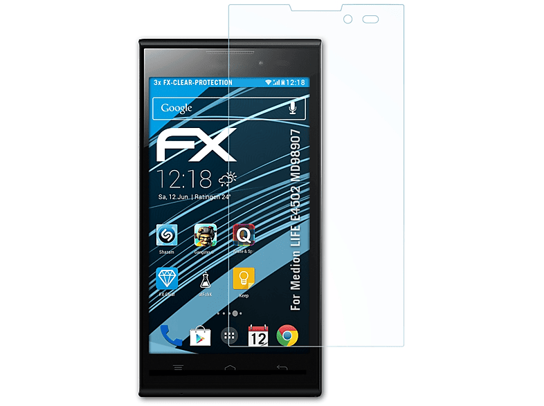 (MD98907)) FX-Clear ATFOLIX Displayschutz(für E4502 Medion LIFE 3x