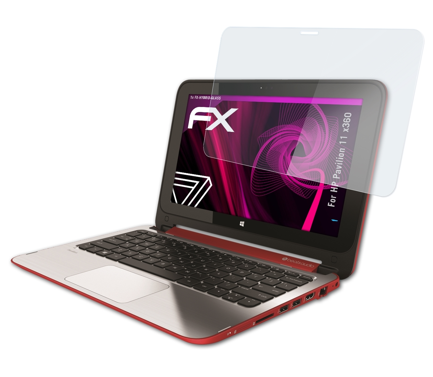 Pavilion FX-Hybrid-Glass 11 Schutzglas(für HP ATFOLIX x360)