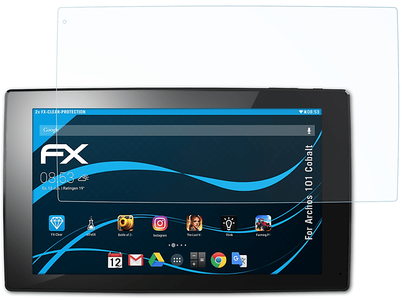 ATFOLIX 2x FX-Clear Displayschutz(für Archos Cobalt) 101