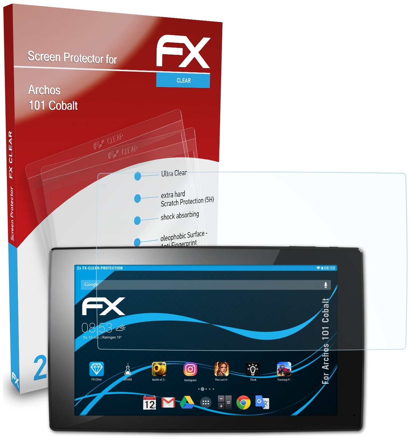 101 FX-Clear ATFOLIX 2x Displayschutz(für Archos Cobalt)