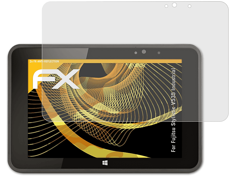 ATFOLIX 2x FX-Antireflex Displayschutz(für Fujitsu Stylistic V535 Industrial)