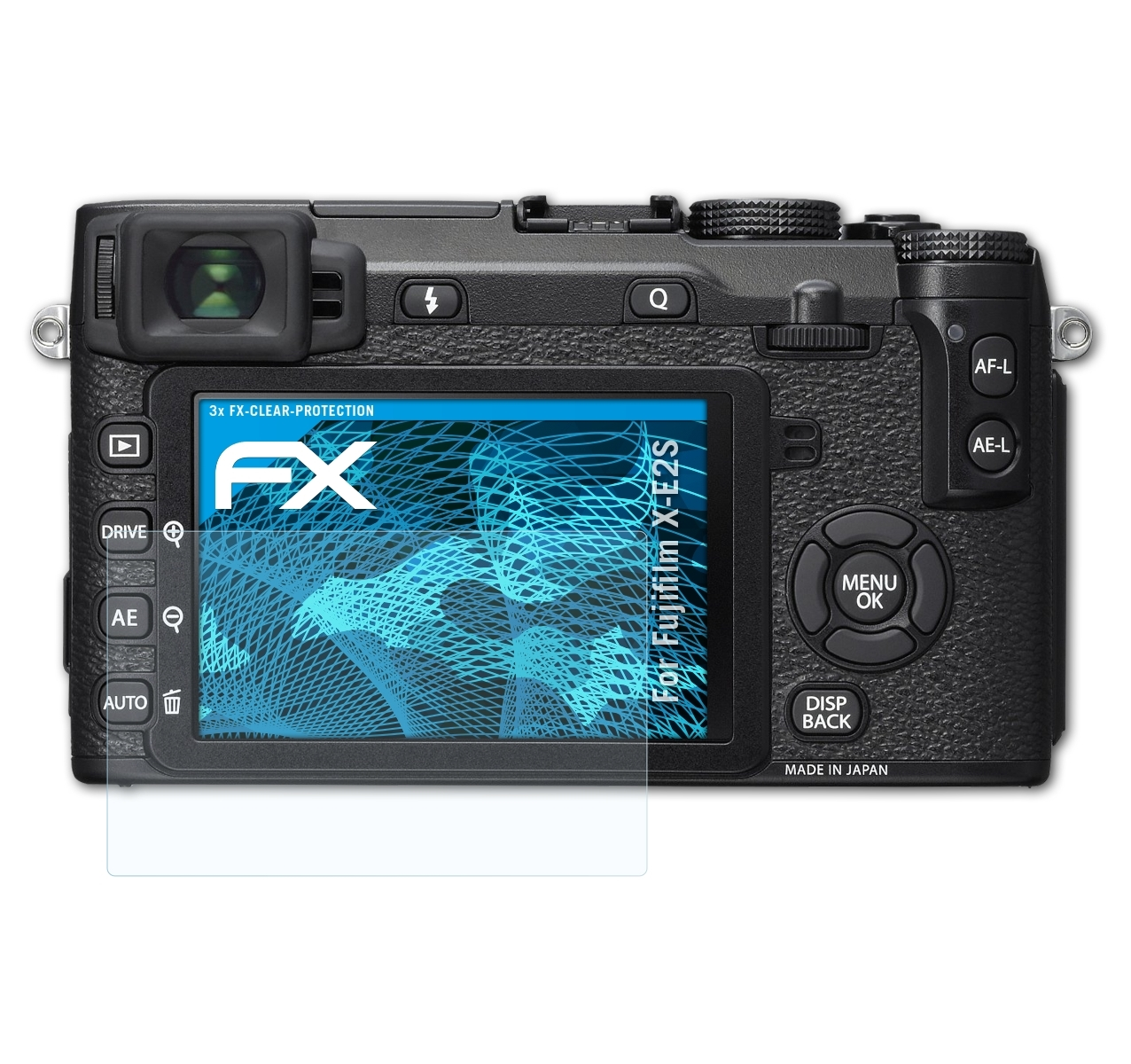 ATFOLIX 3x Fujifilm Displayschutz(für X-E2S) FX-Clear