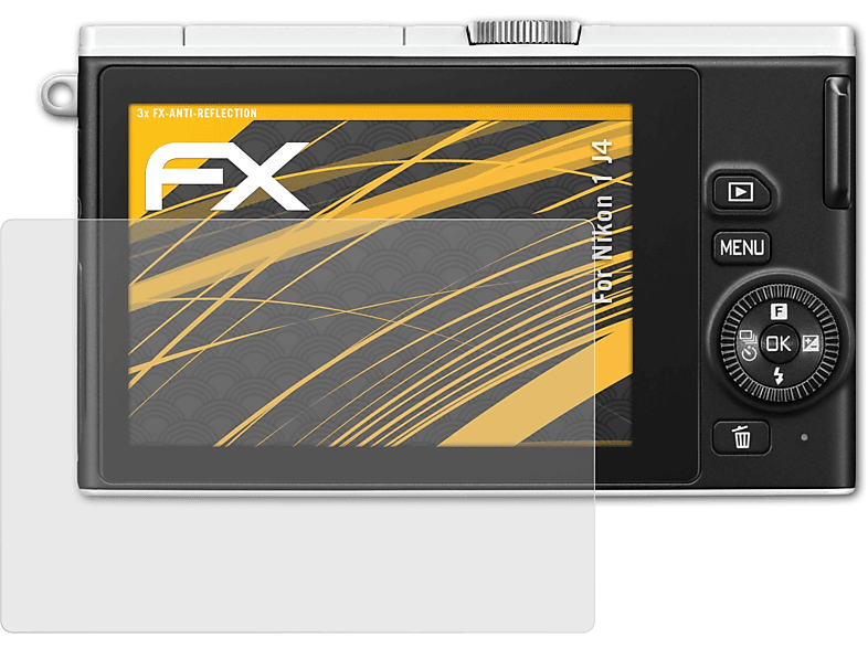 ATFOLIX 3x FX-Antireflex Nikon 1 Displayschutz(für J4)