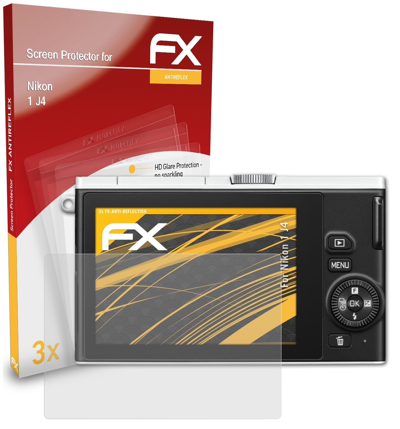 ATFOLIX 3x FX-Antireflex Nikon 1 Displayschutz(für J4)