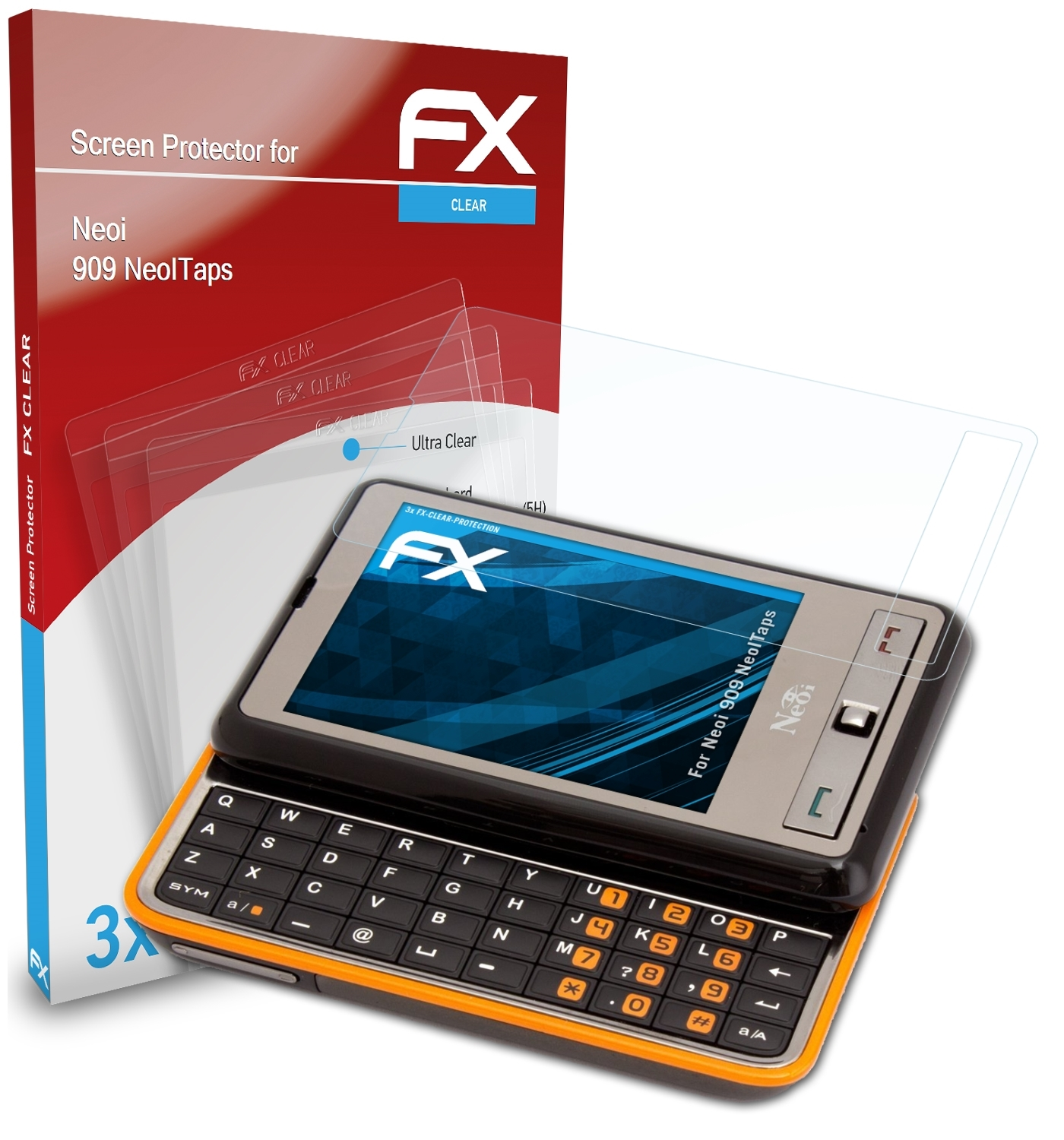 ATFOLIX 3x FX-Clear 909 NeoITaps) Neoi Displayschutz(für