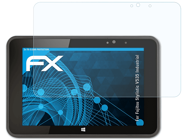 ATFOLIX 2x FX-Clear Displayschutz(für Fujitsu Stylistic V535 Industrial)