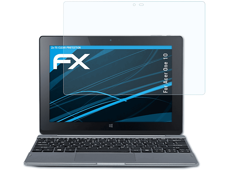 ATFOLIX 2x FX-Clear Displayschutz(für Acer 10) One