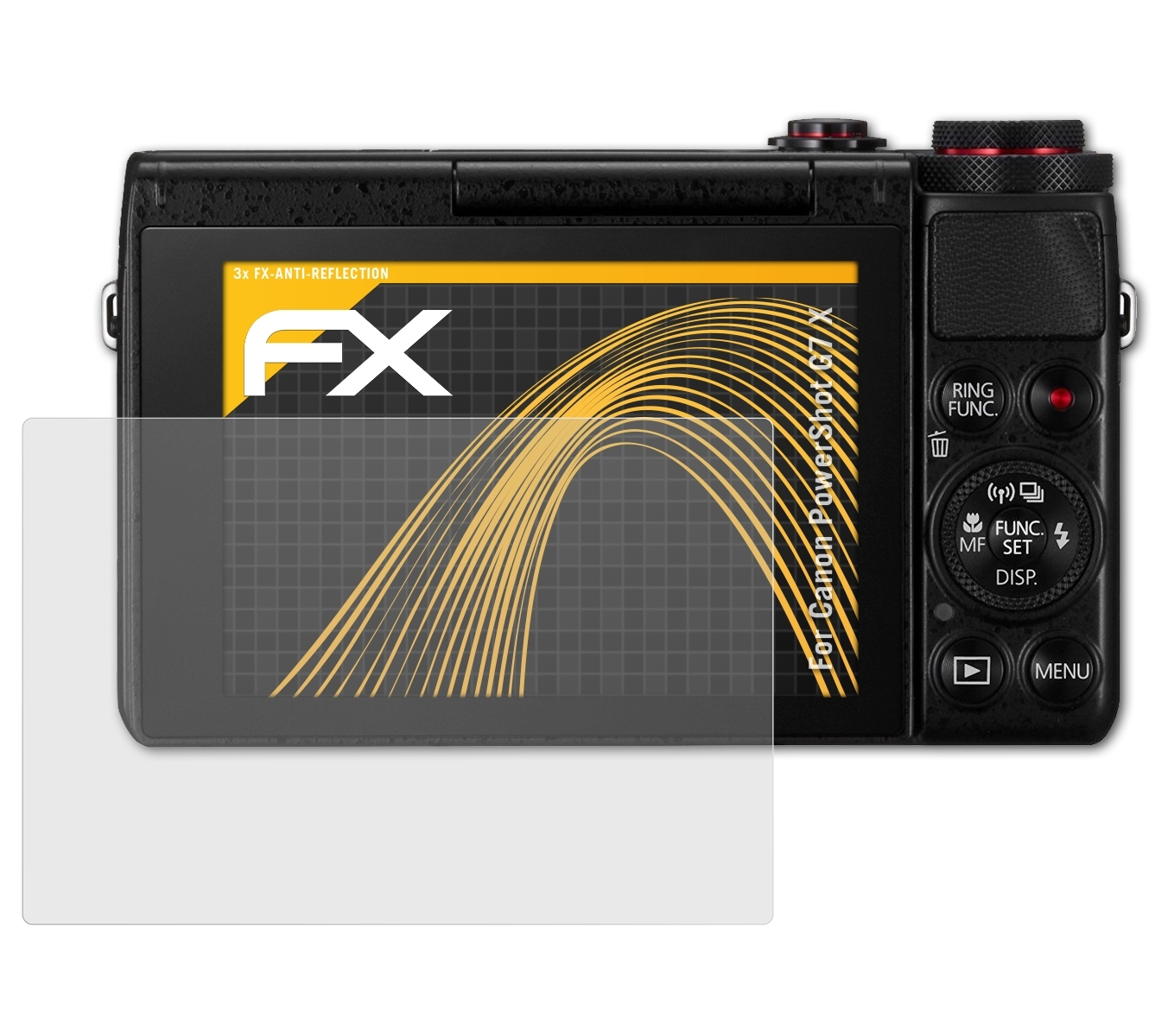 ATFOLIX 3x FX-Antireflex Displayschutz(für Canon PowerShot X) G7