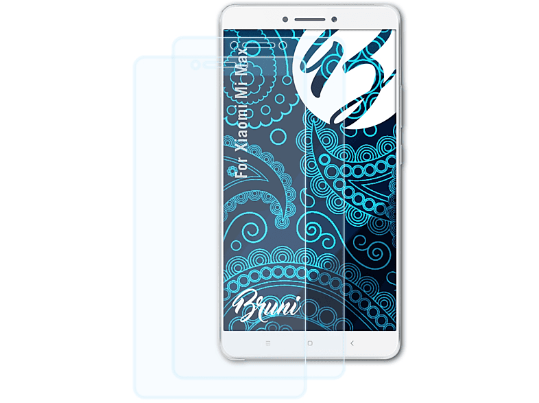 BRUNI 2x Basics-Clear Schutzfolie(für Mi Max) Xiaomi