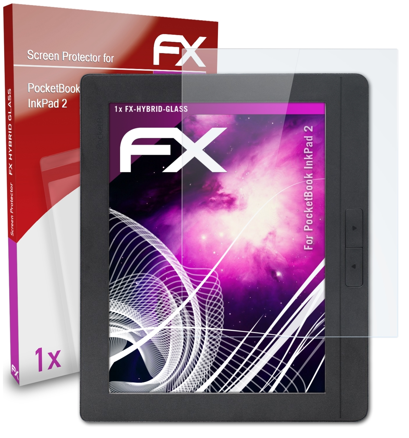 InkPad Schutzglas(für PocketBook FX-Hybrid-Glass 2) ATFOLIX