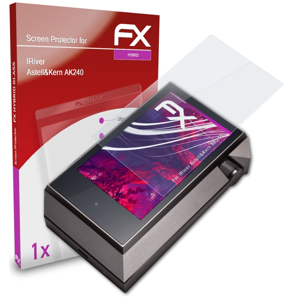 FX-Hybrid-Glass Schutzglas(für Astell&Kern ATFOLIX IRiver AK240)