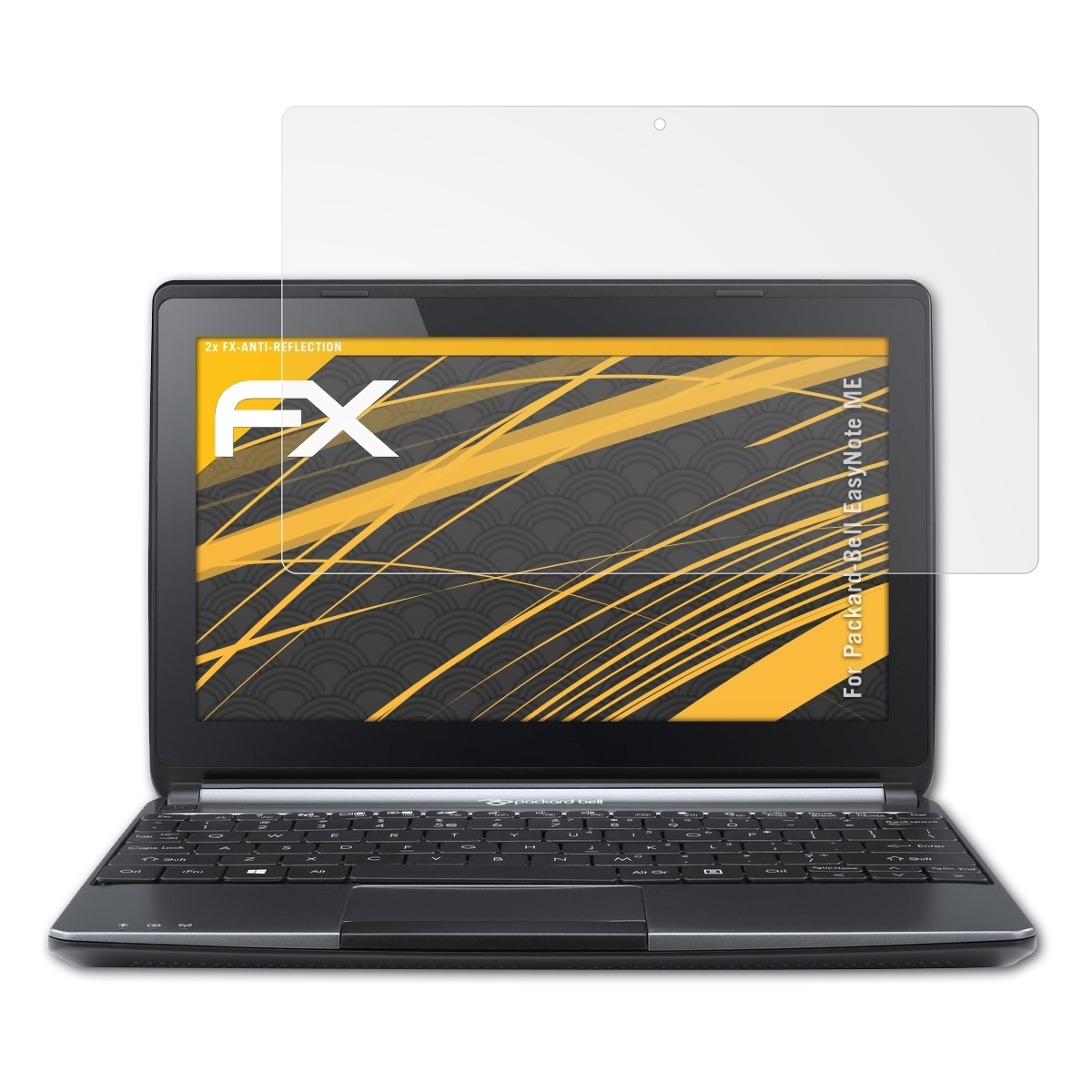ATFOLIX 2x FX-Antireflex Displayschutz(für Packard-Bell EasyNote ME)