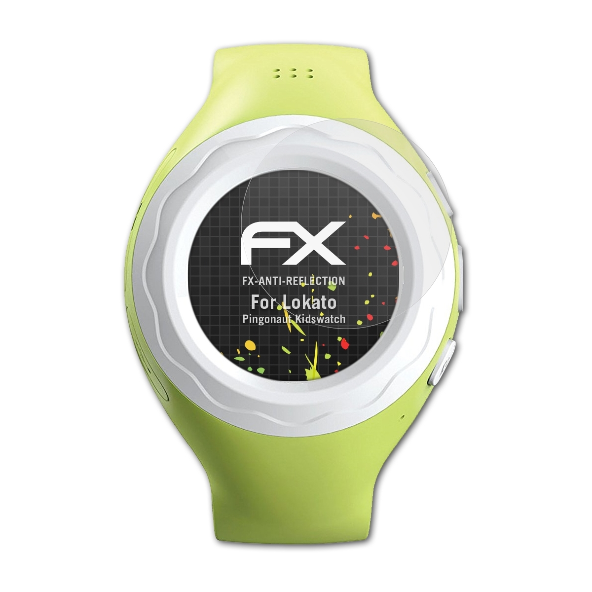 3x Displayschutz(für Pingonaut FX-Antireflex ATFOLIX Kidswatch) Lokato