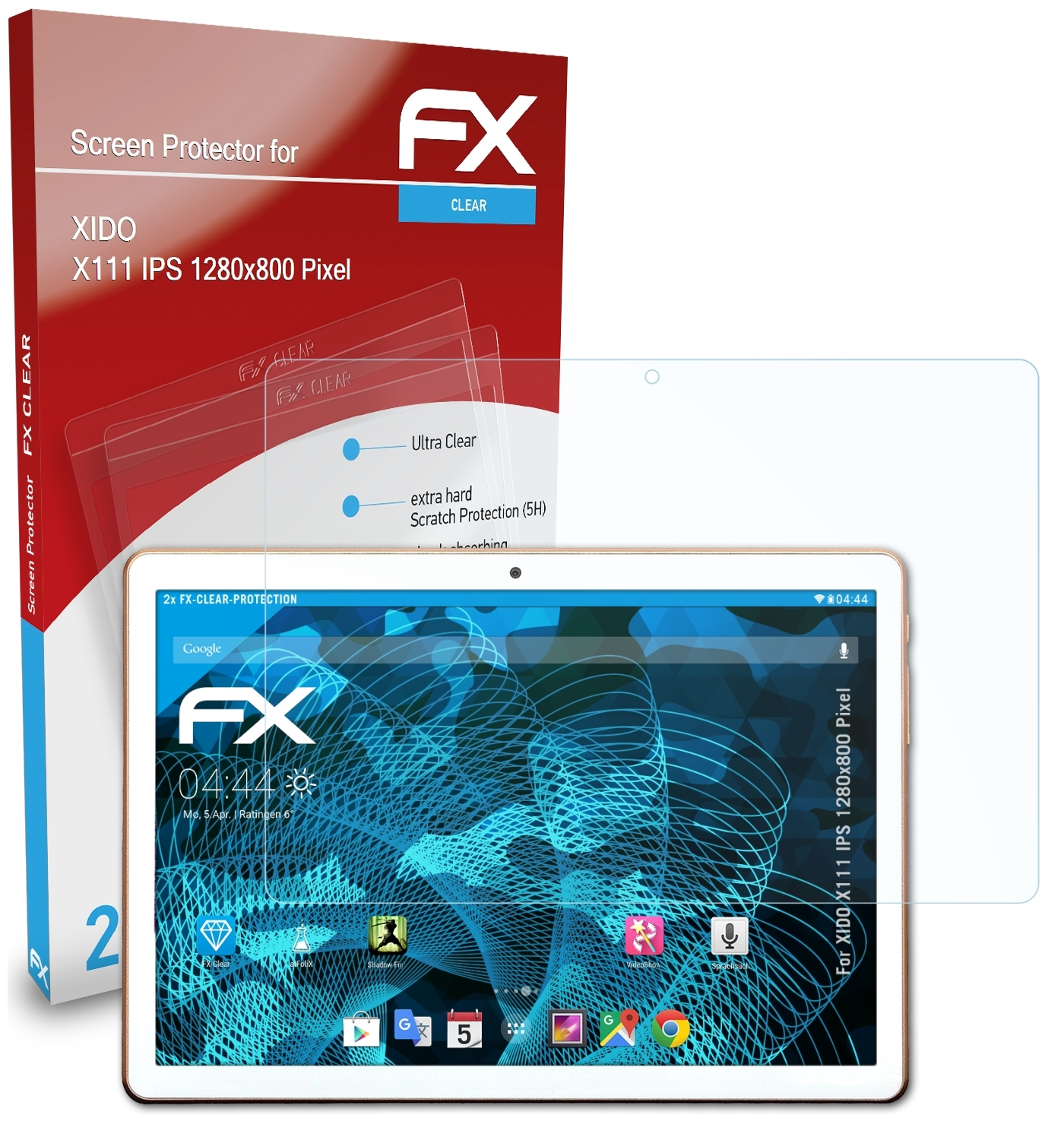 X111 ATFOLIX XIDO IPS FX-Clear 2x Pixel)) (1280x800 Displayschutz(für