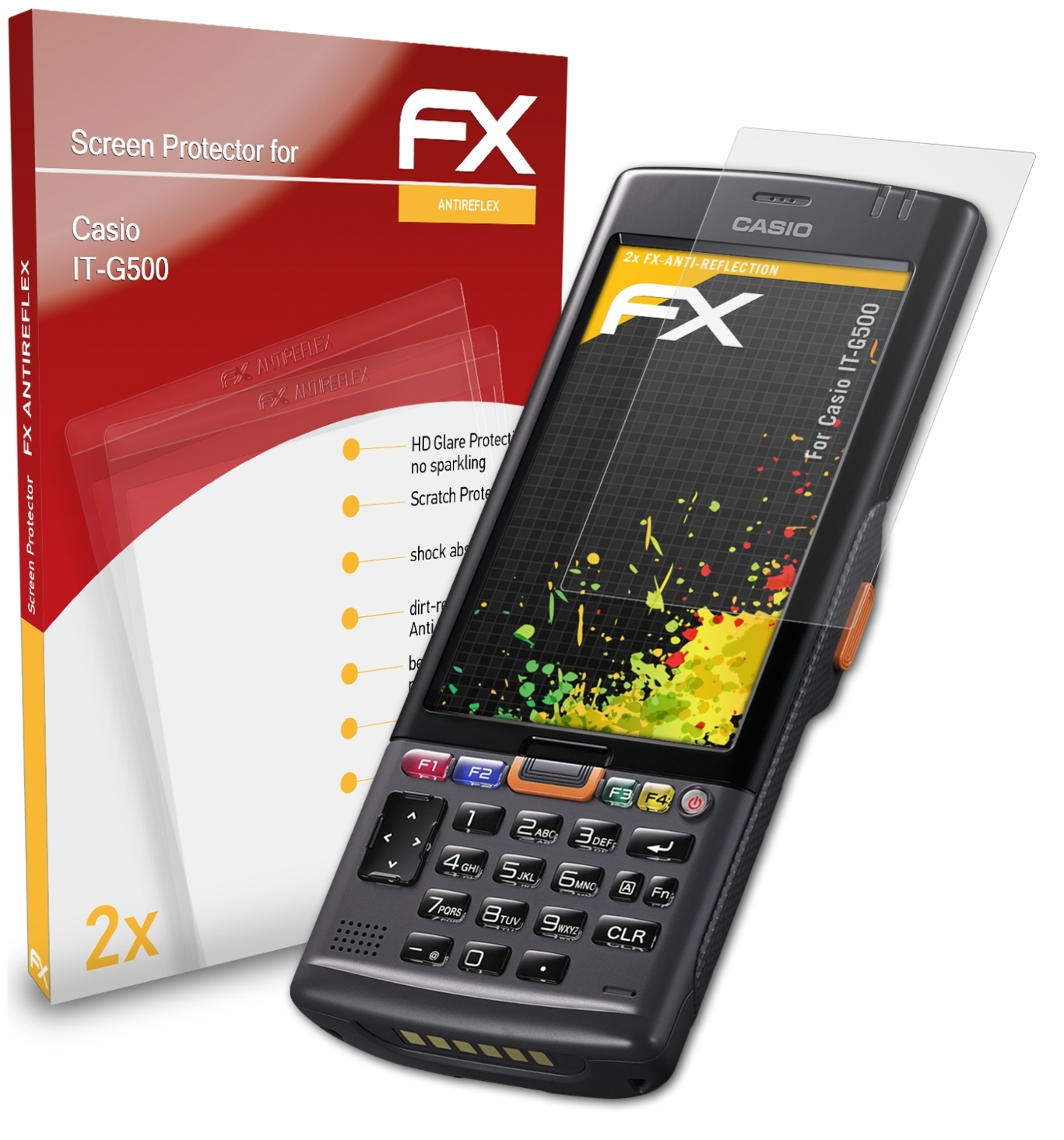 ATFOLIX 2x IT-G500) FX-Antireflex Casio Displayschutz(für