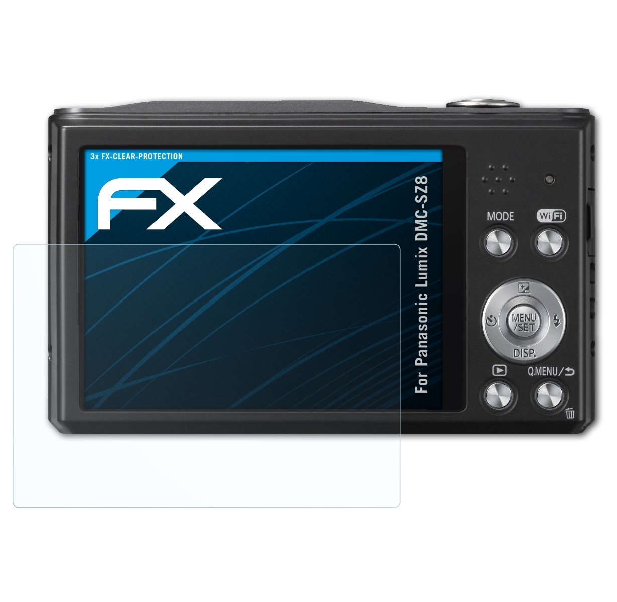 ATFOLIX 3x FX-Clear Lumix Panasonic Displayschutz(für DMC-SZ8)