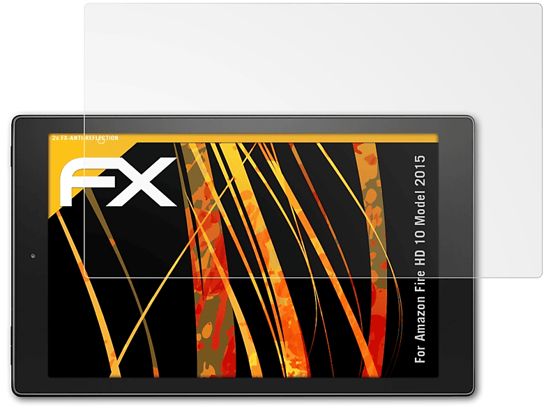 HD ATFOLIX Amazon 2x 2015)) 10 Fire FX-Antireflex Displayschutz(für (Model