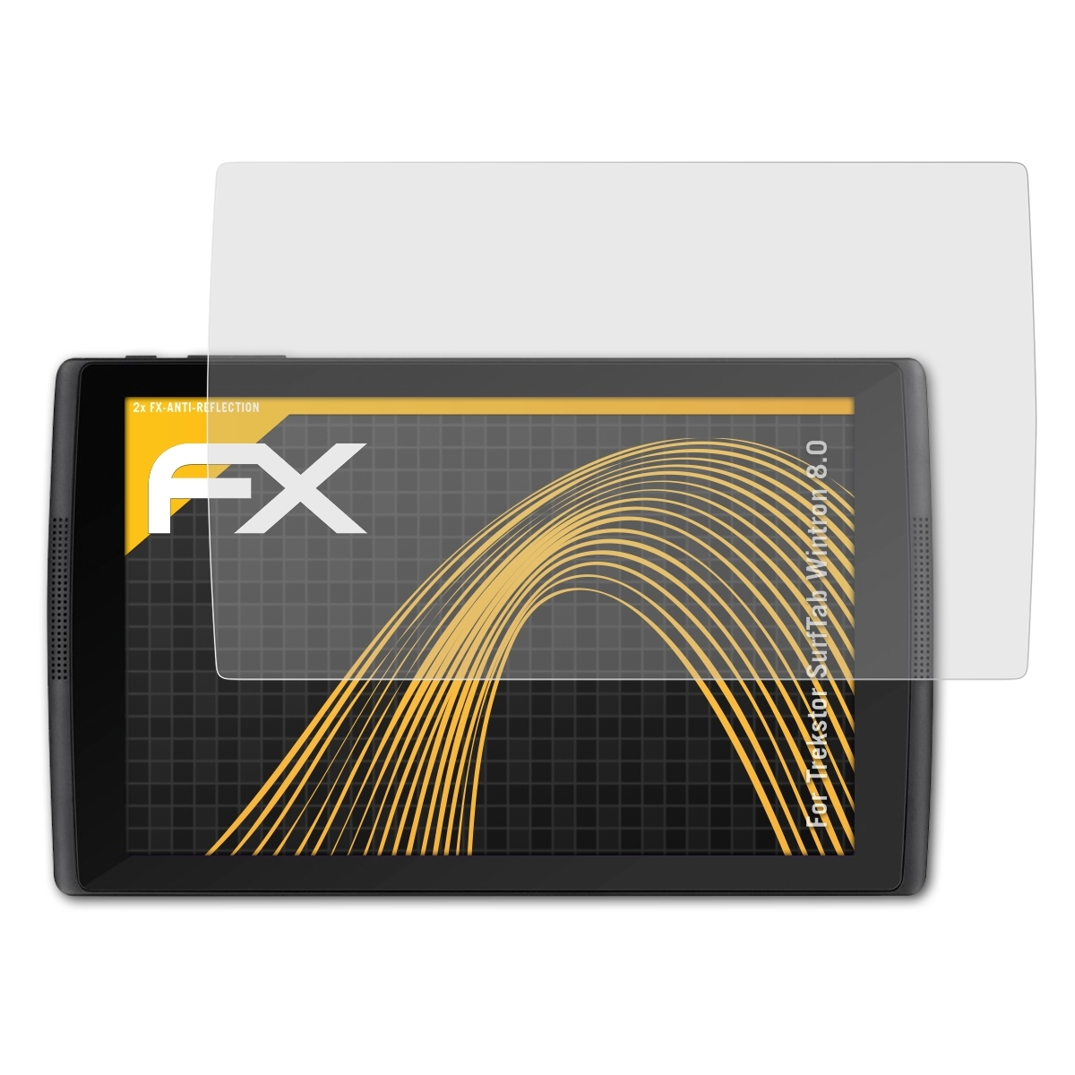 2x FX-Antireflex Displayschutz(für Wintron ATFOLIX 8.0) SurfTab Trekstor