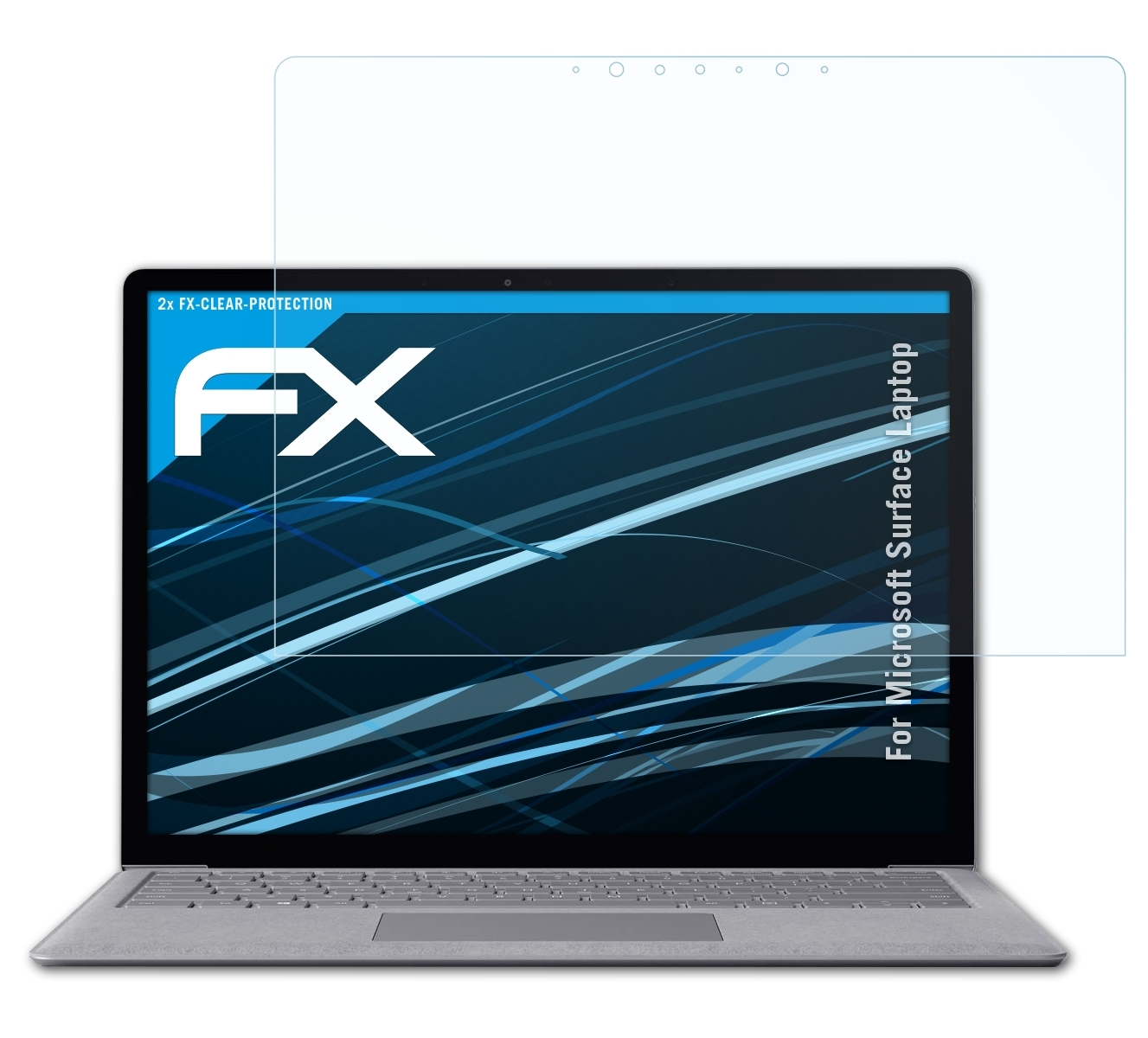 FX-Clear Laptop) Microsoft Displayschutz(für Surface 2x ATFOLIX