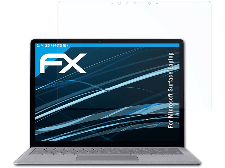 ATFOLIX 2x FX-Clear Displayschutz(für Microsoft Surface Laptop)