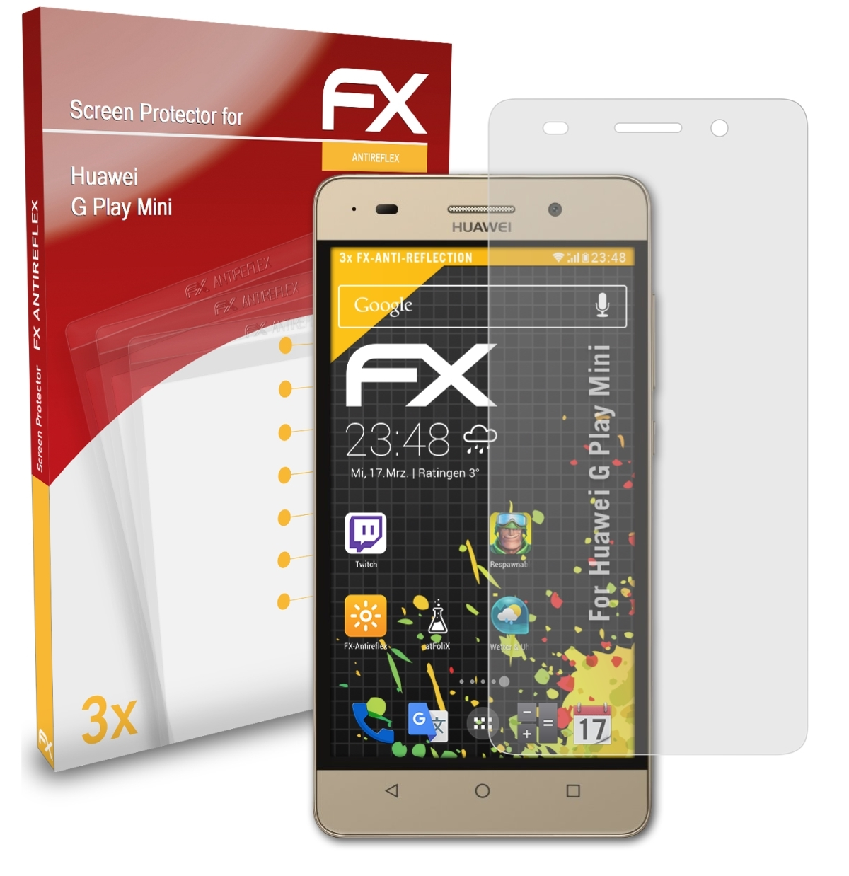 Mini) Play Huawei FX-Antireflex Displayschutz(für ATFOLIX 3x G