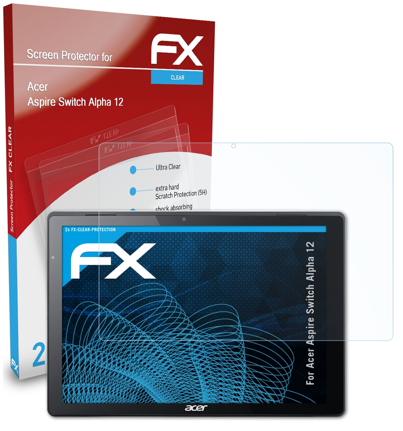 12) Aspire Displayschutz(für ATFOLIX Switch Alpha Acer 2x FX-Clear