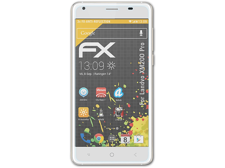 ATFOLIX 3x FX-Antireflex Displayschutz(für Landvo XM200 Pro)