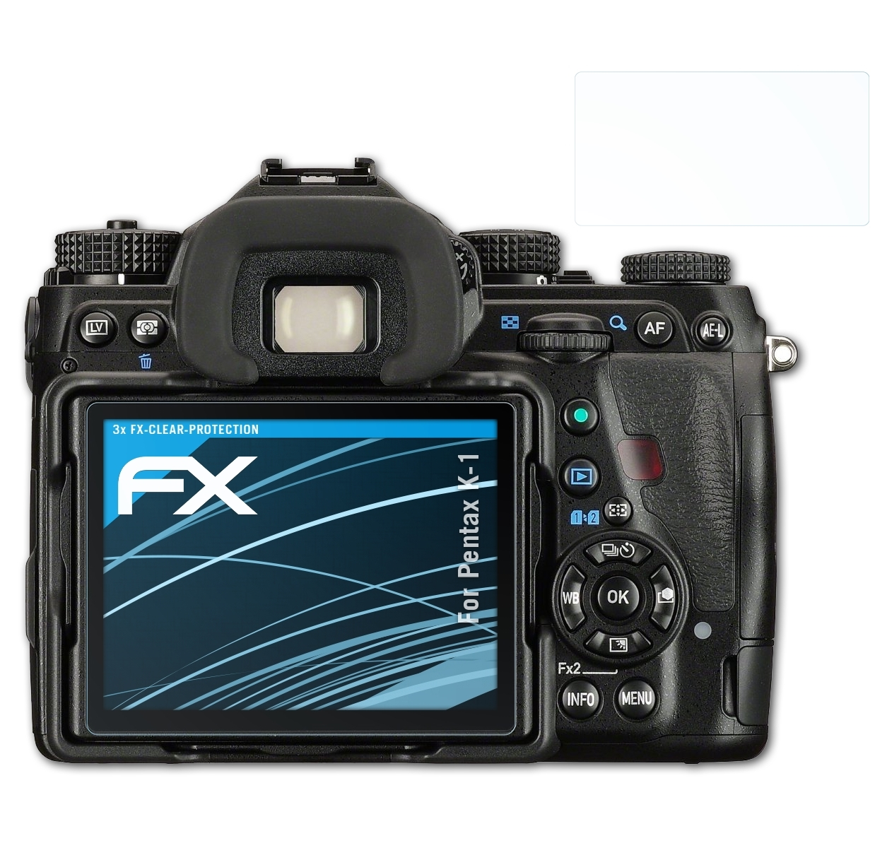 ATFOLIX 3x K-1) FX-Clear Pentax Displayschutz(für