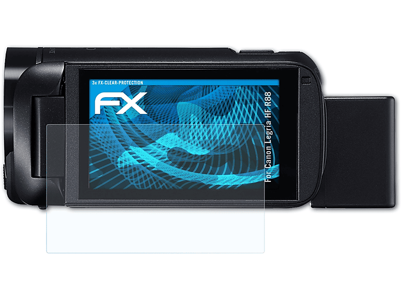 FX-Clear Displayschutz(für ATFOLIX Canon Legria 3x HF R88)