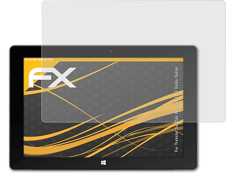 ATFOLIX 2x FX-Antireflex Displayschutz(für Trekstor SurfTab Wintron 10.1 (Volks-Tablet))