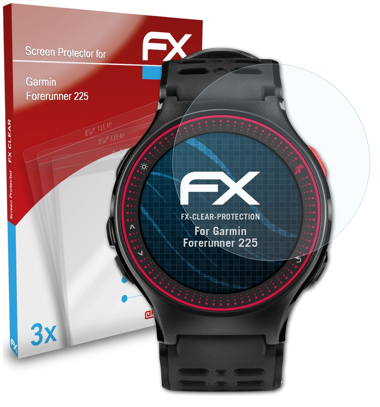 FX-Clear 3x 225) ATFOLIX Forerunner Displayschutz(für Garmin