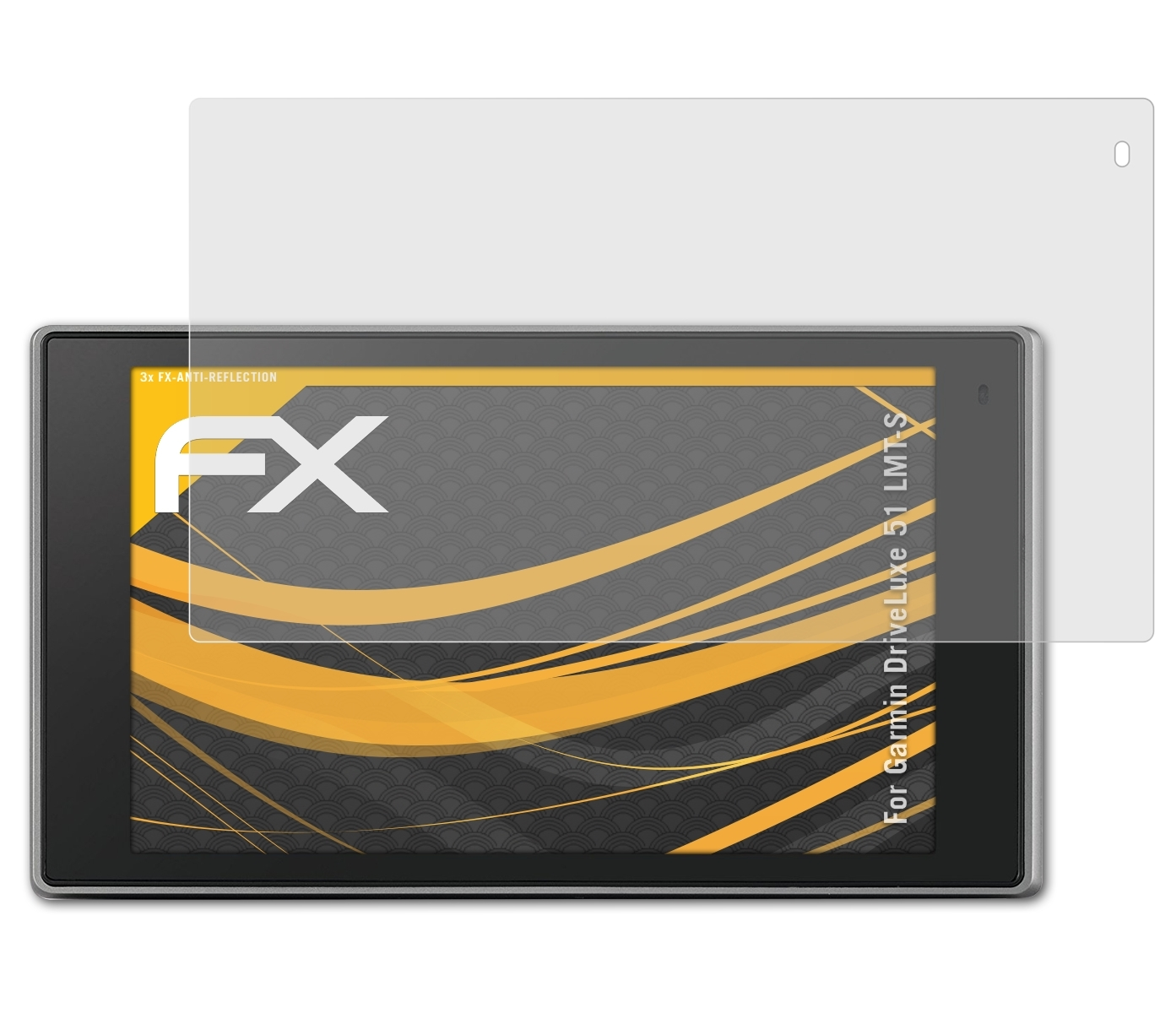 ATFOLIX 3x FX-Antireflex Displayschutz(für DriveLuxe Garmin LMT-S) 51