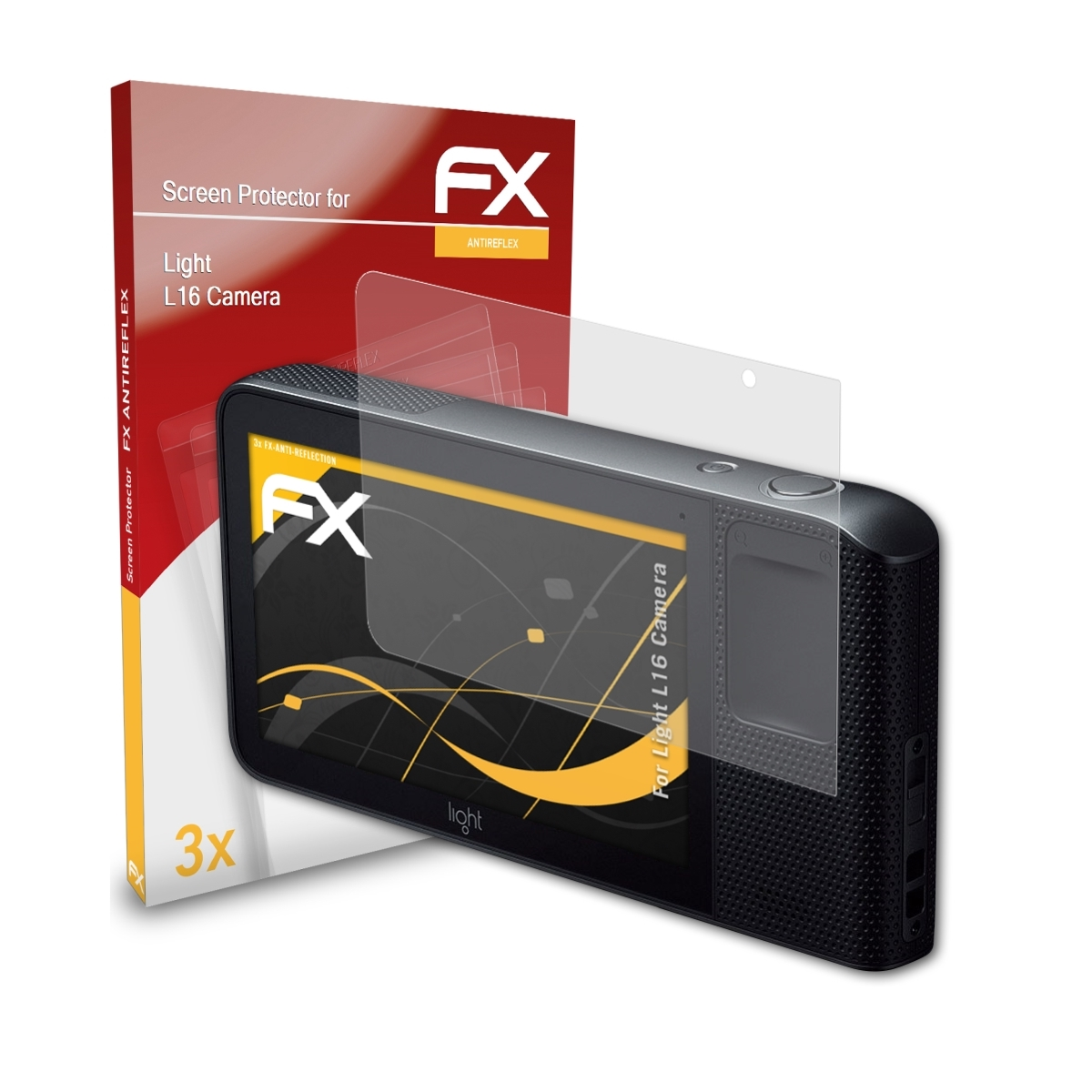 ATFOLIX 3x Camera) Displayschutz(für Light FX-Antireflex L16