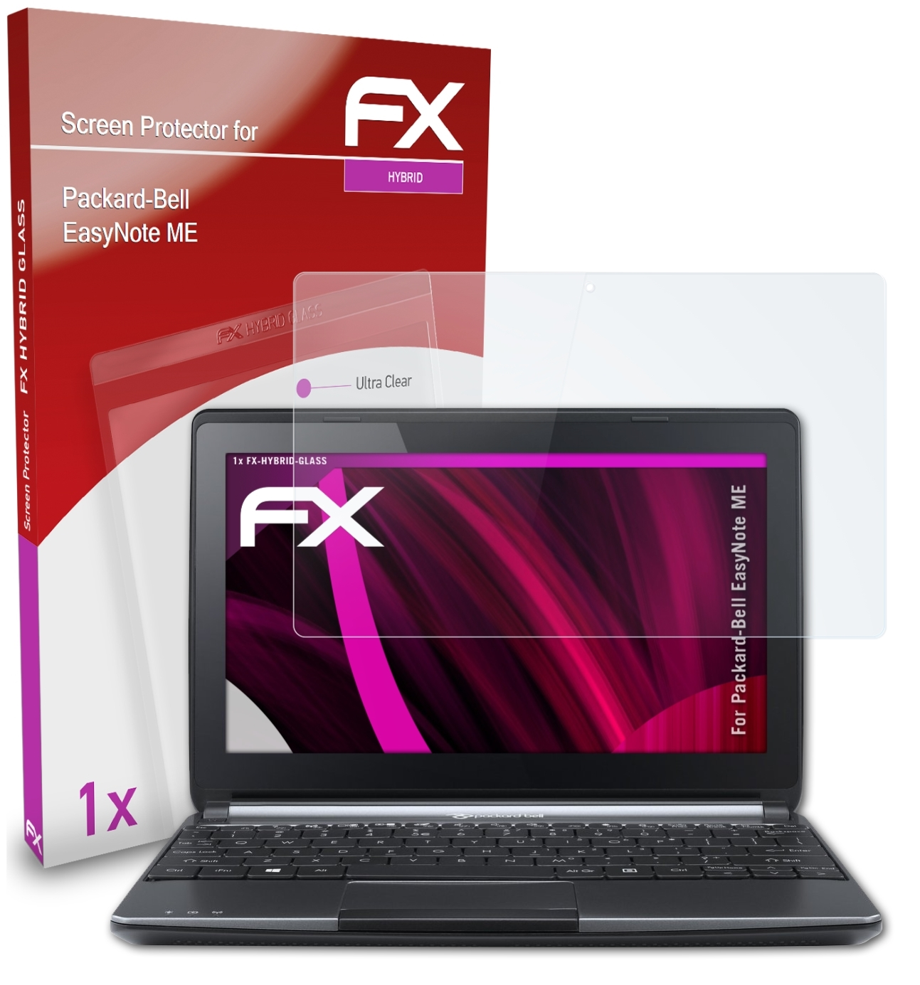 FX-Hybrid-Glass ME) EasyNote Packard-Bell Schutzglas(für ATFOLIX