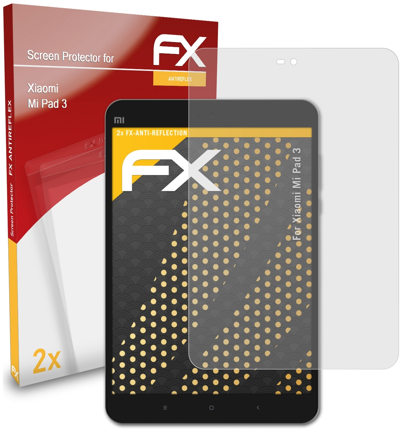 ATFOLIX 2x FX-Antireflex Displayschutz(für Xiaomi Pad Mi 3)