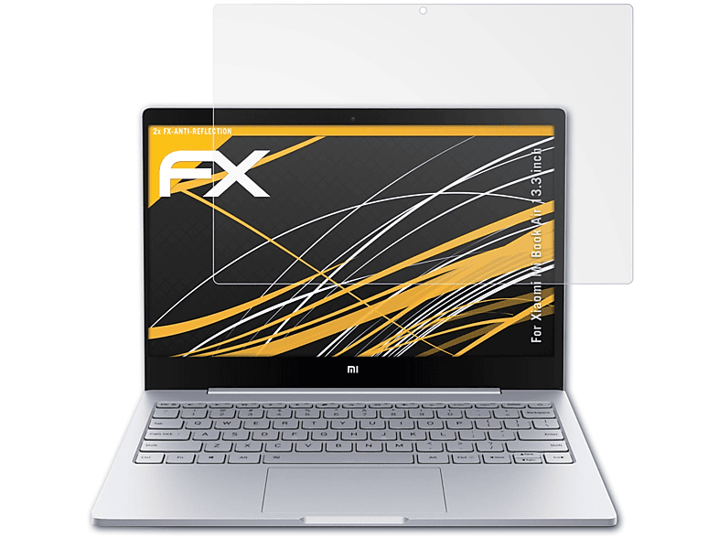 ATFOLIX 2x FX-Antireflex Displayschutz(für Xiaomi Mi Book Air (13.3 inch))