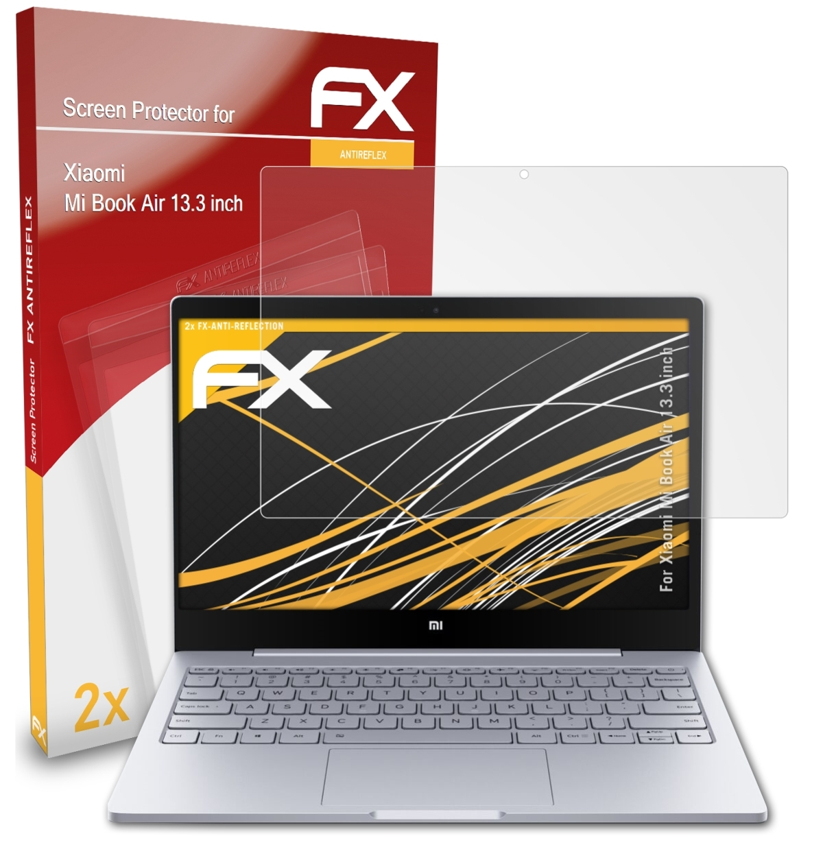 ATFOLIX 2x FX-Antireflex Displayschutz(für Xiaomi Book Air Mi (13.3 inch))