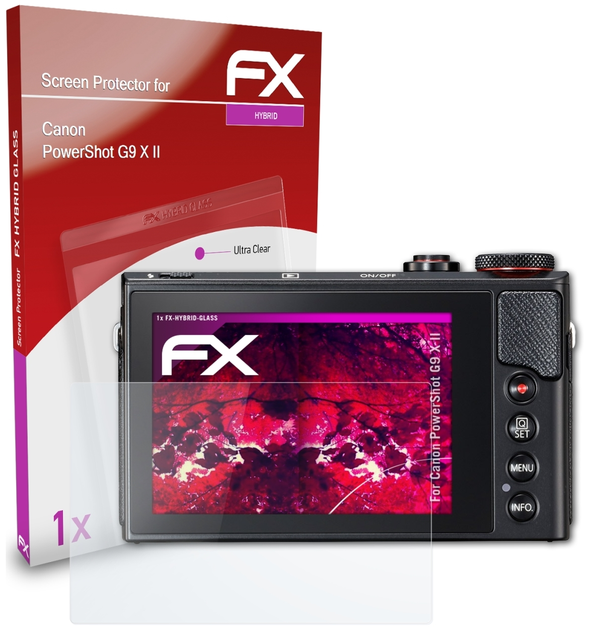 FX-Hybrid-Glass Schutzglas(für G9 ATFOLIX X Canon II) PowerShot