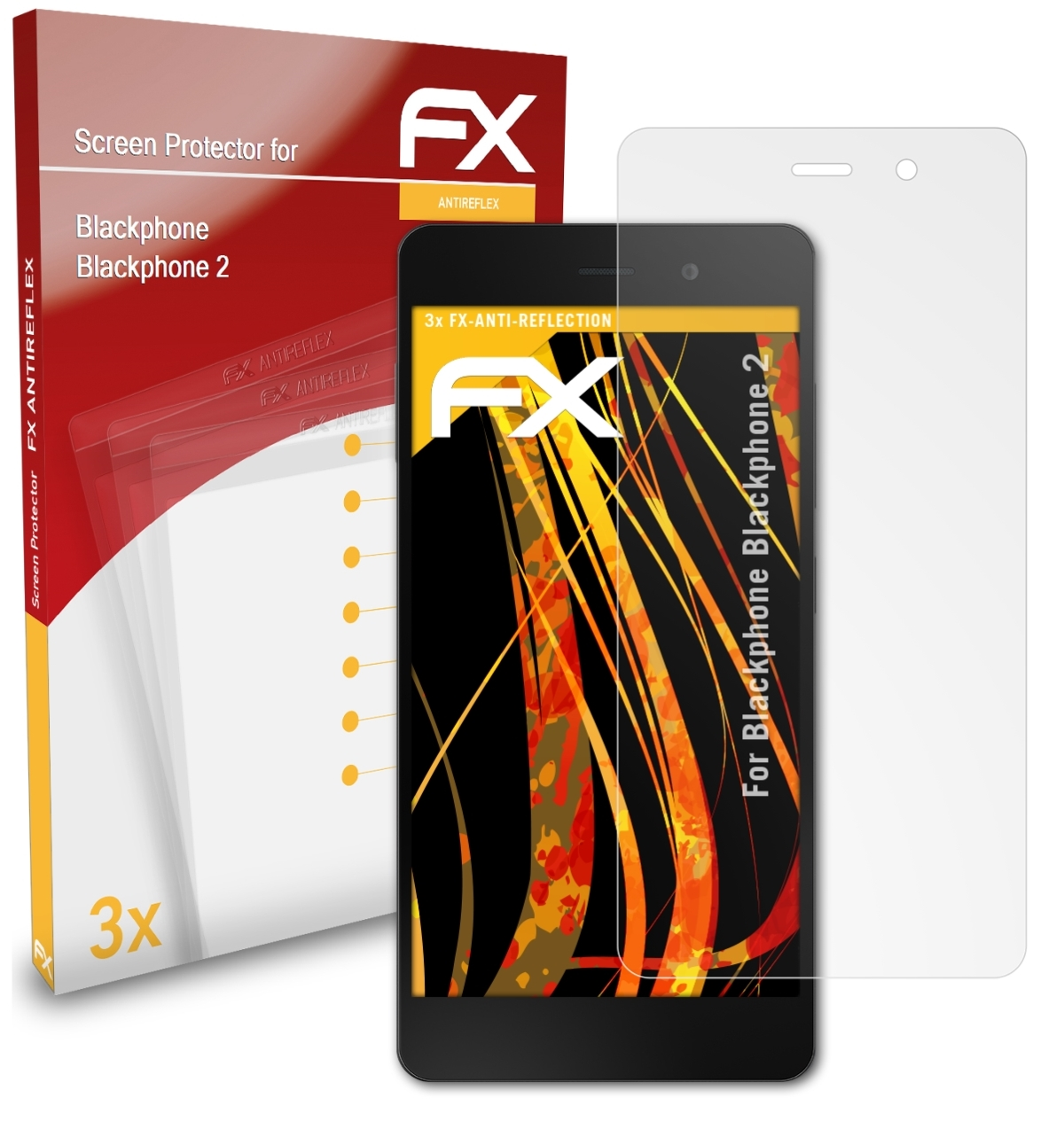 FX-Antireflex ATFOLIX Blackphone 2) Displayschutz(für 3x Blackphone