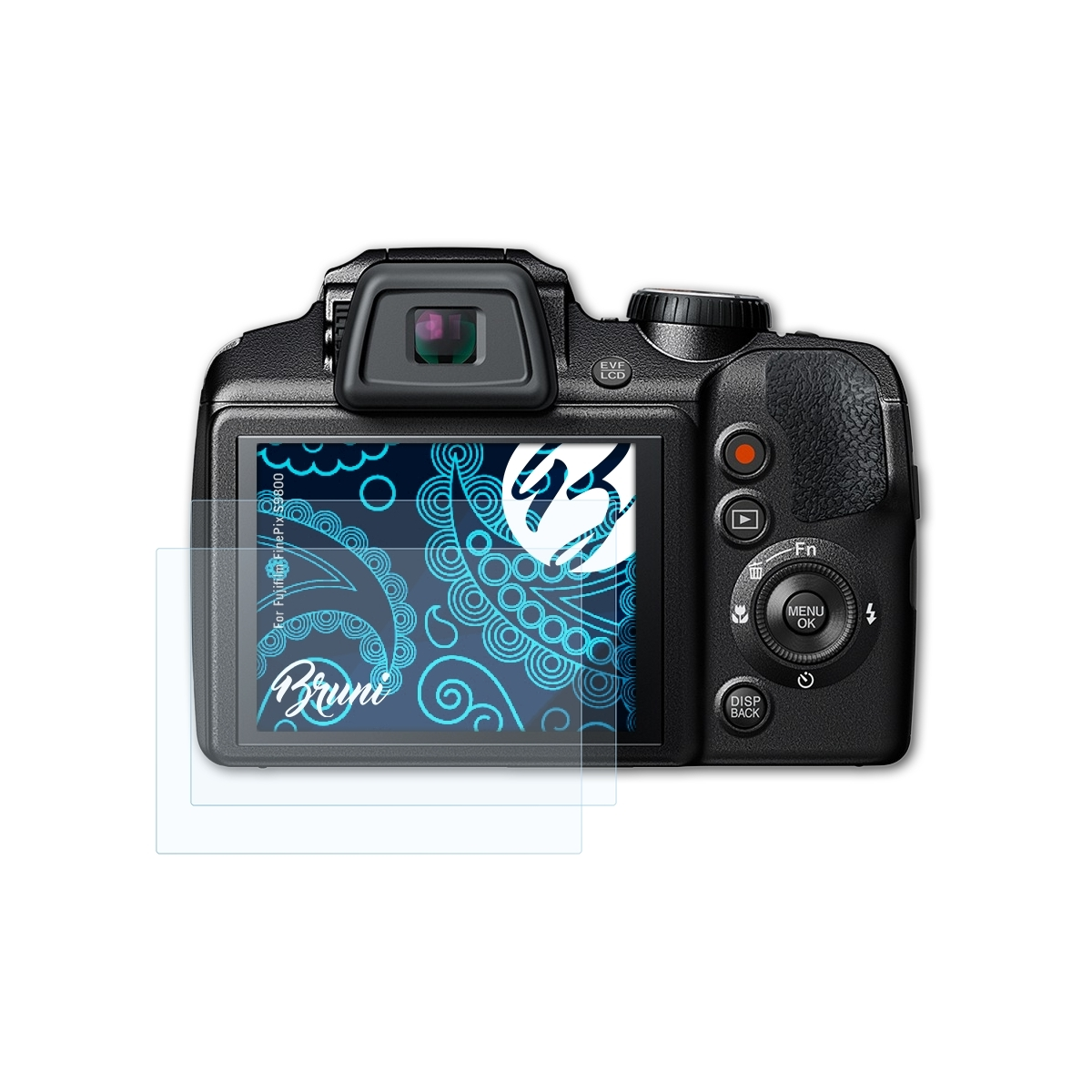 S9800) BRUNI FinePix 2x Basics-Clear Schutzfolie(für Fujifilm