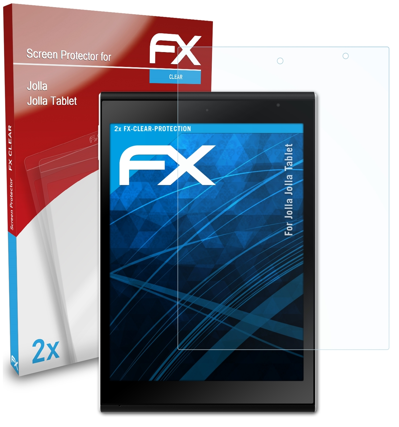 ATFOLIX 2x FX-Clear Displayschutz(für Jolla Tablet) Jolla