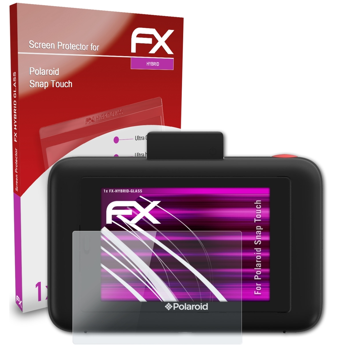 Polaroid Schutzglas(für Snap Touch) FX-Hybrid-Glass ATFOLIX