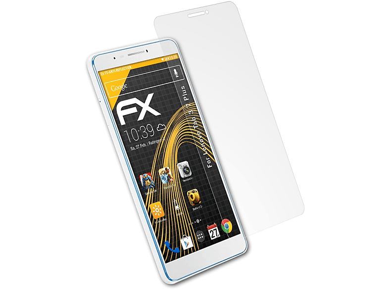 ATFOLIX 2x FX-Antireflex Displayschutz(für Lenovo Tab 3 7 Plus)