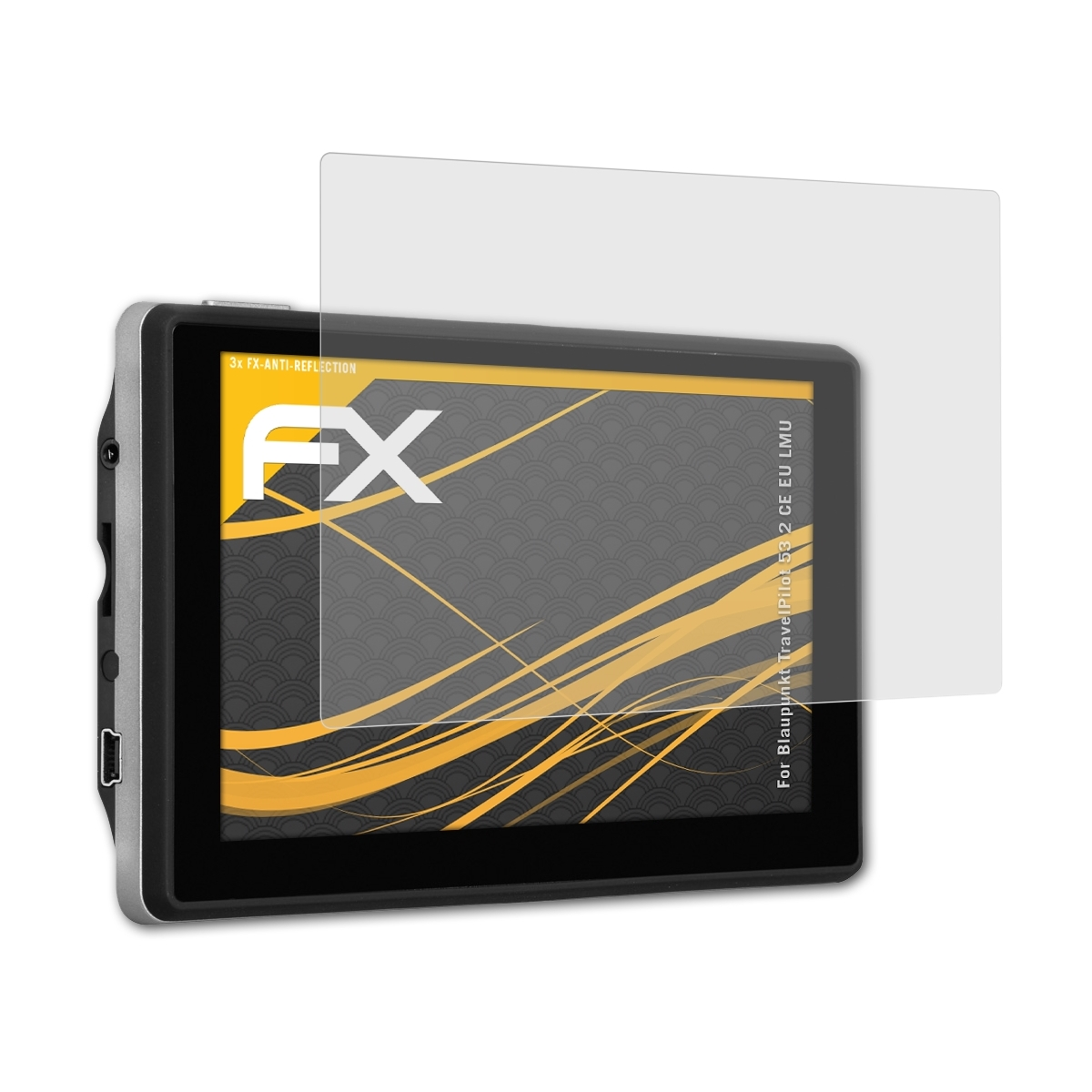 ATFOLIX 3x FX-Antireflex Displayschutz(für Blaupunkt CE LMU) 2 53 TravelPilot EU