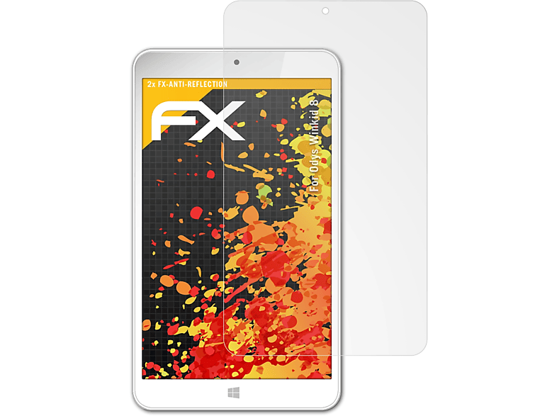 ATFOLIX Winkid FX-Antireflex 2x Displayschutz(für Odys 8)