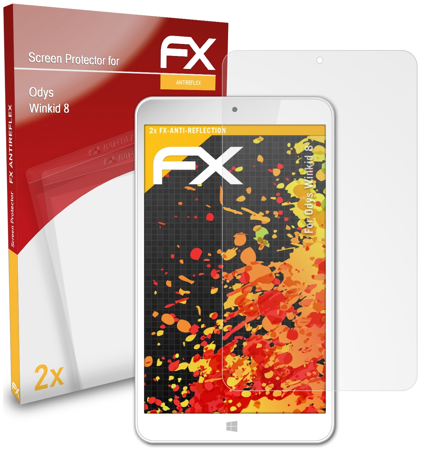 ATFOLIX Winkid FX-Antireflex 2x Displayschutz(für Odys 8)