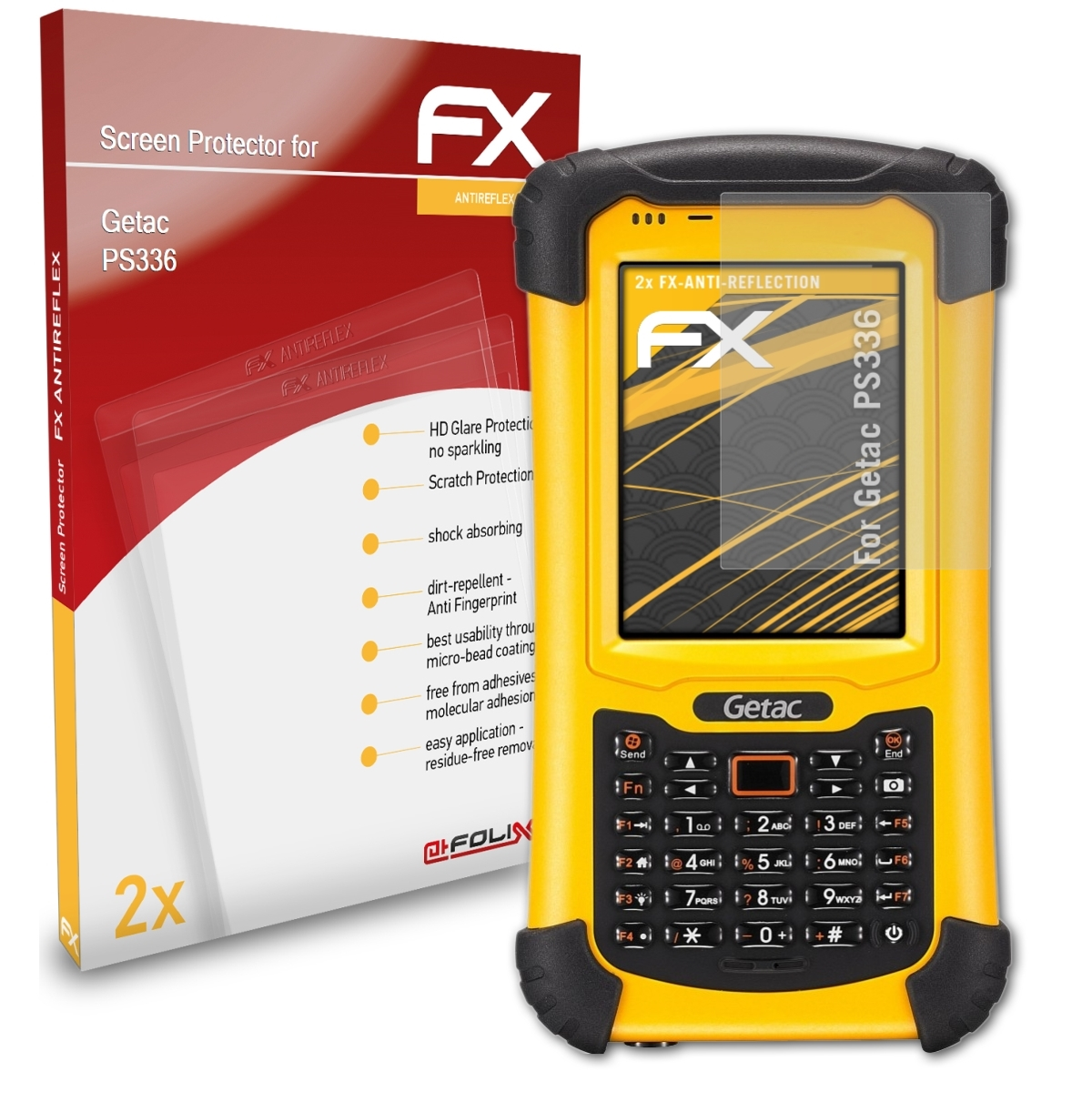 PS336) Getac FX-Antireflex 2x Displayschutz(für ATFOLIX