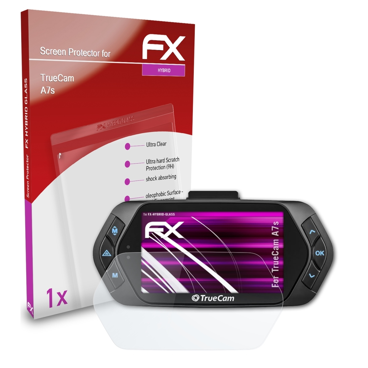 FX-Hybrid-Glass ATFOLIX A7s) TrueCam Schutzglas(für
