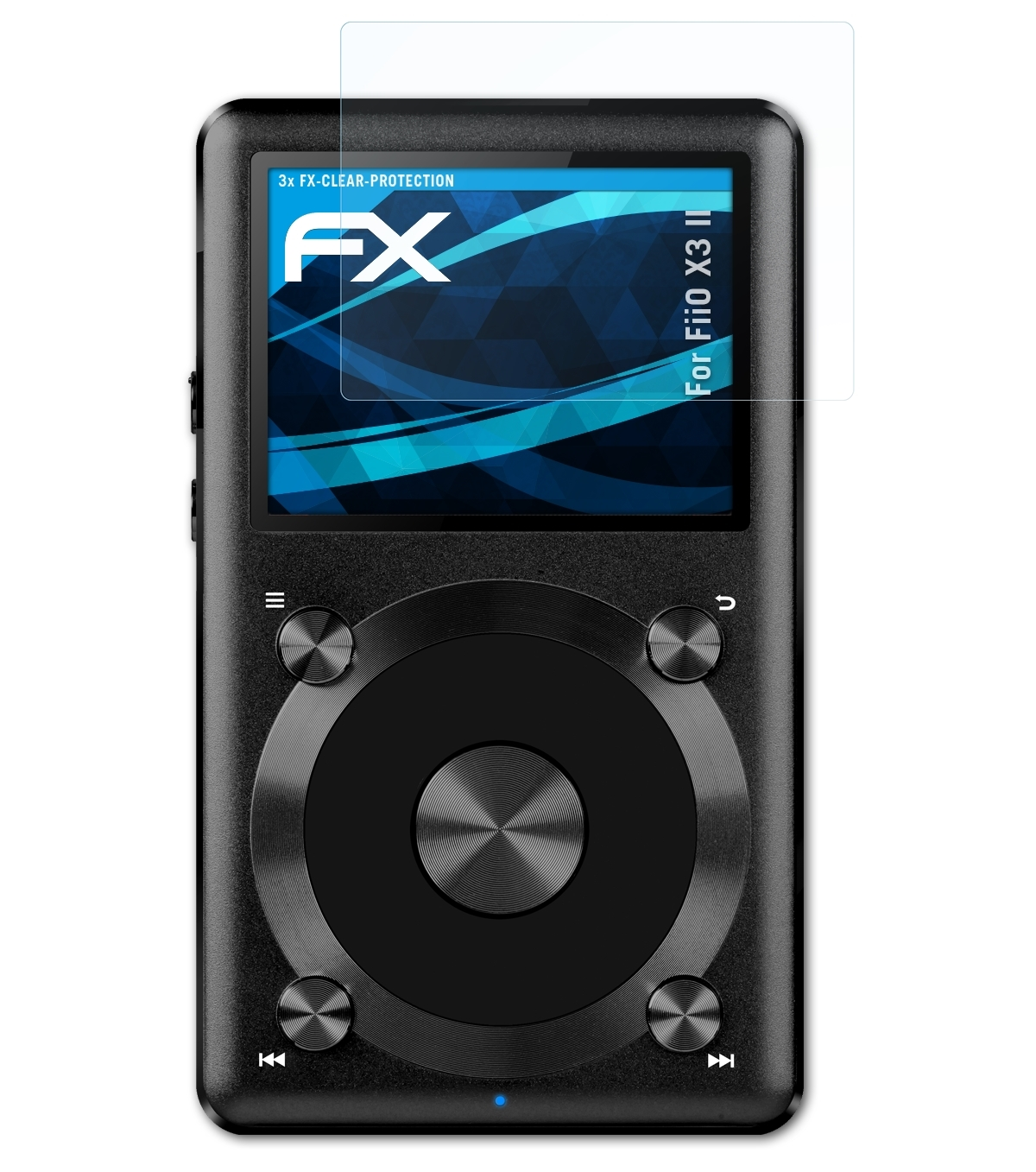 X3 Displayschutz(für FX-Clear FiiO II) ATFOLIX 3x