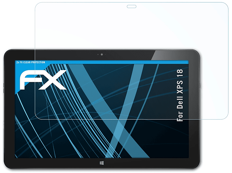 ATFOLIX 2x Displayschutz(für FX-Clear Dell 18) XPS